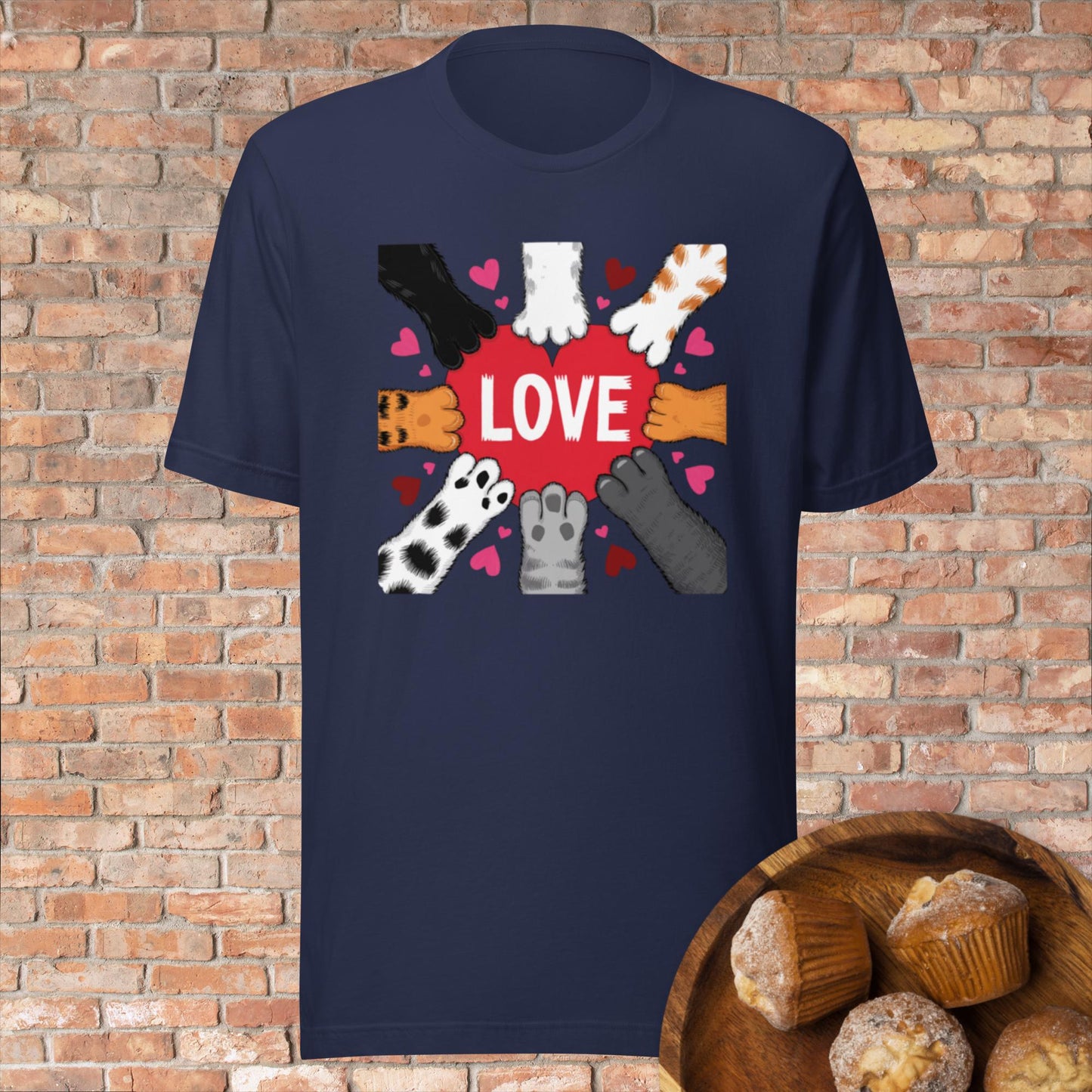 Paws for Love Unisex staple eco t-shirt