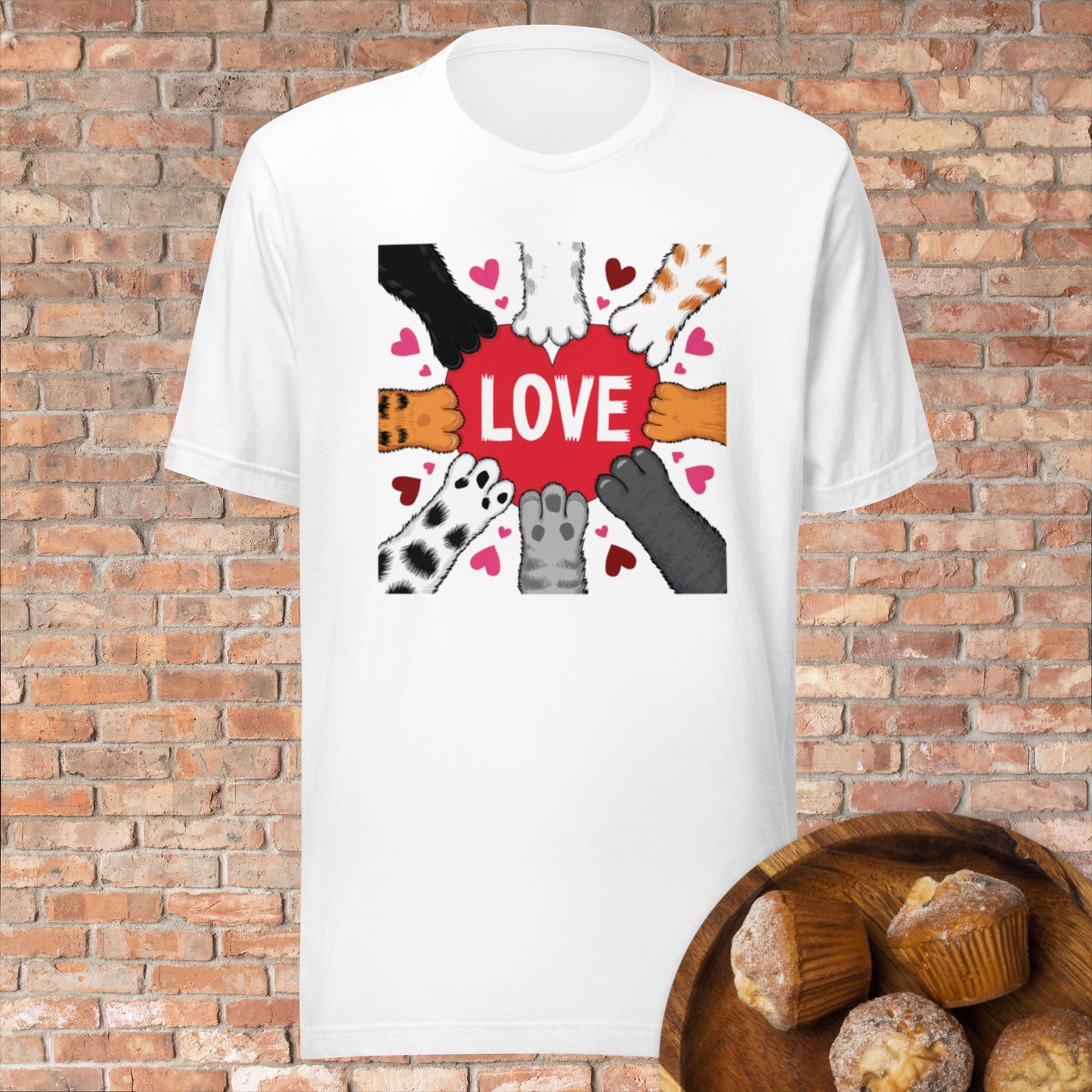 Paws for Love Unisex staple eco t-shirt