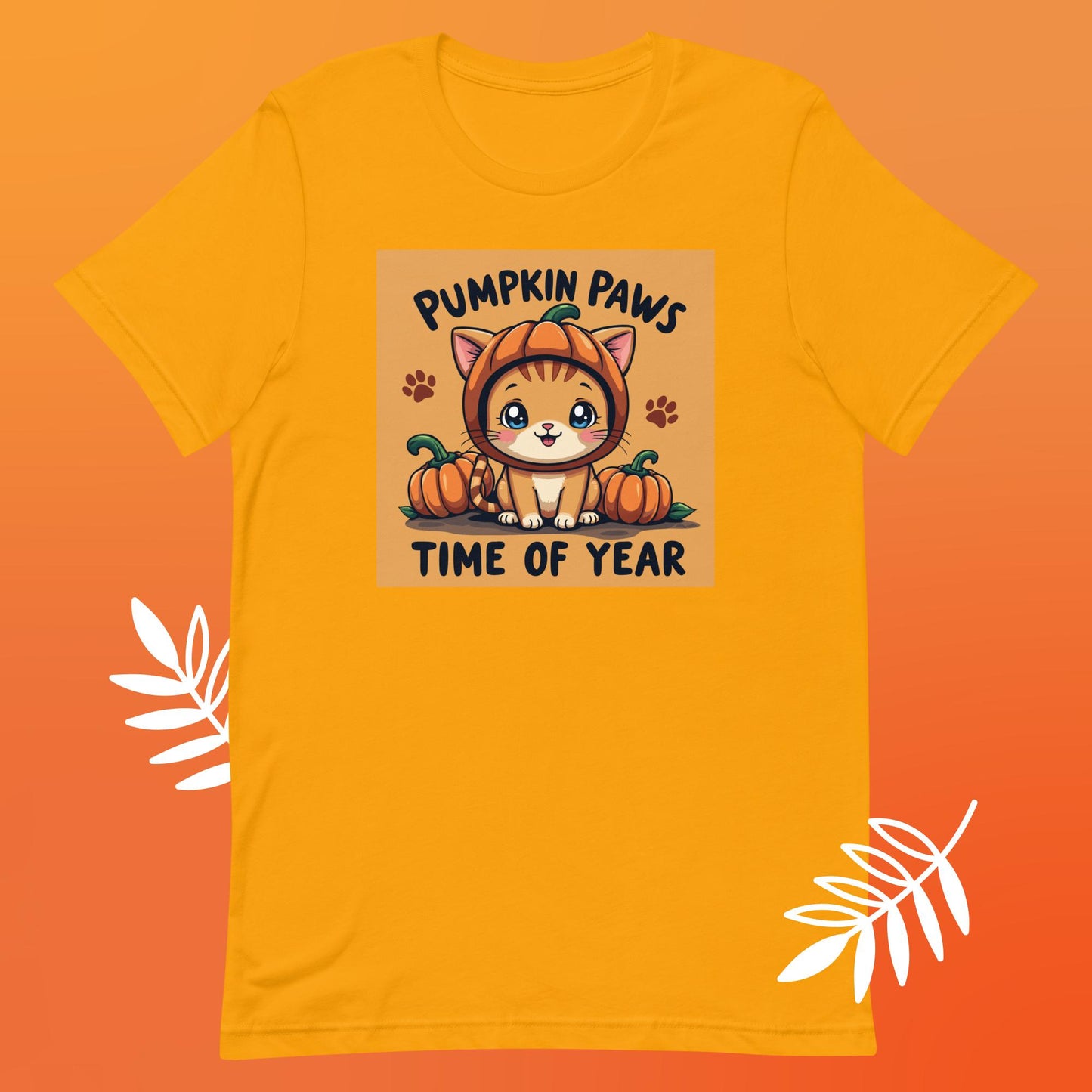 Pumpkin Paws Time of Year Unisex t-shirt