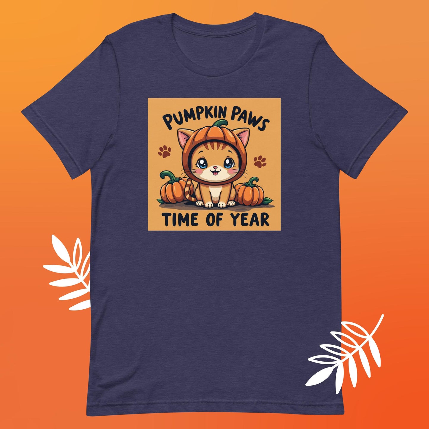 Pumpkin Paws Time of Year Unisex t-shirt