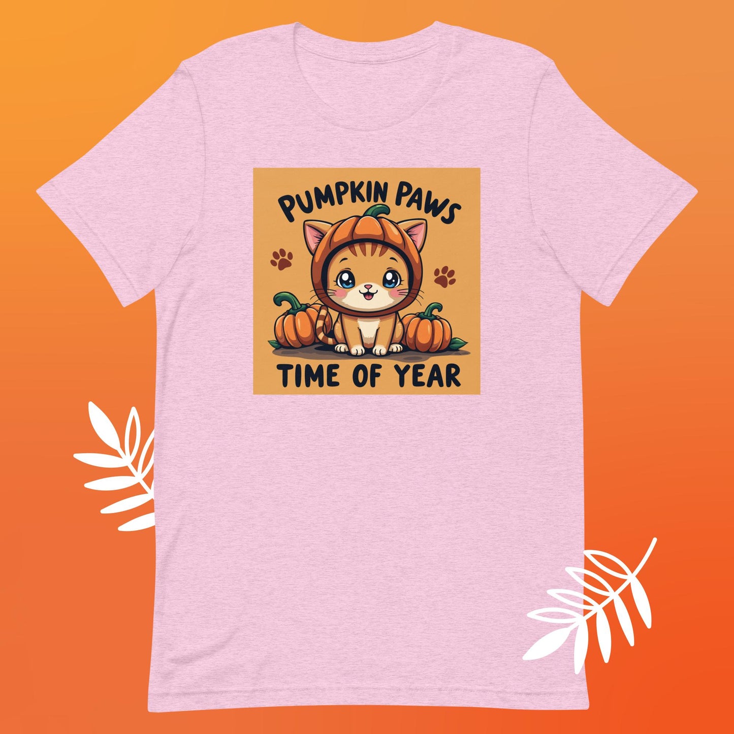 Pumpkin Paws Time of Year Unisex t-shirt