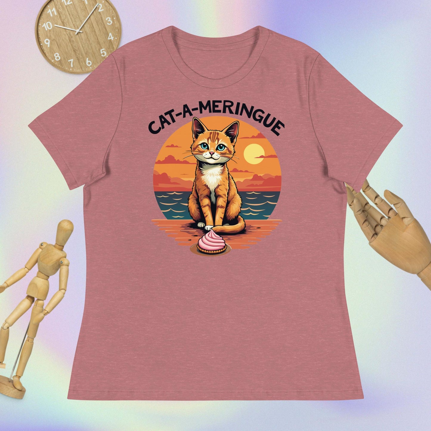 CAT-A-MERINGUE Women's Relaxed T-Shirt