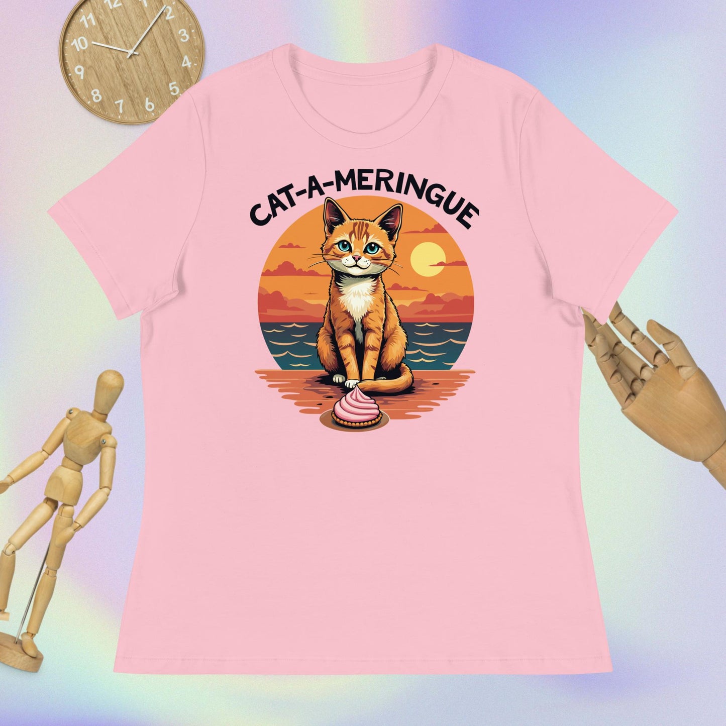 CAT-A-MERINGUE Women's Relaxed T-Shirt