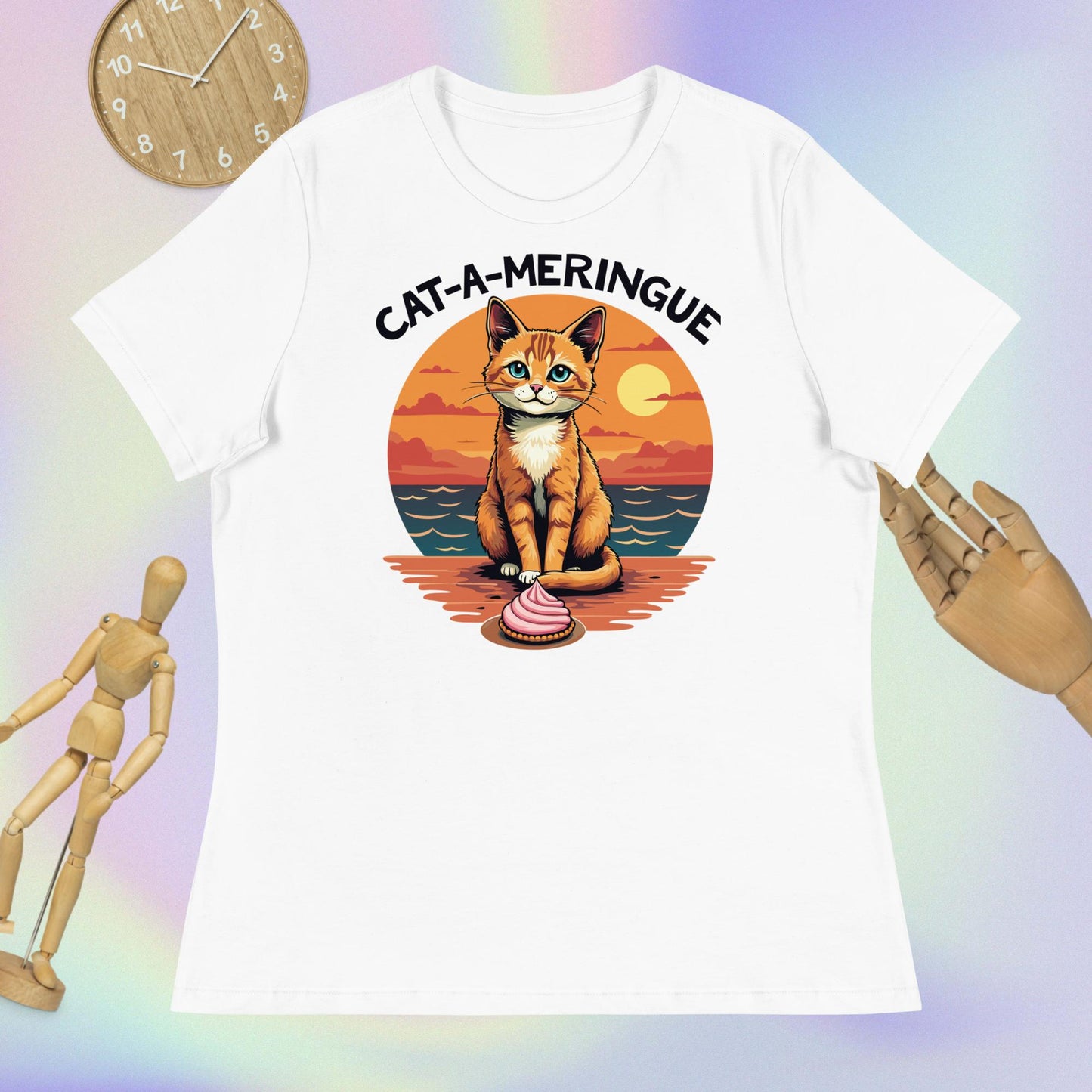 CAT-A-MERINGUE Women's Relaxed T-Shirt